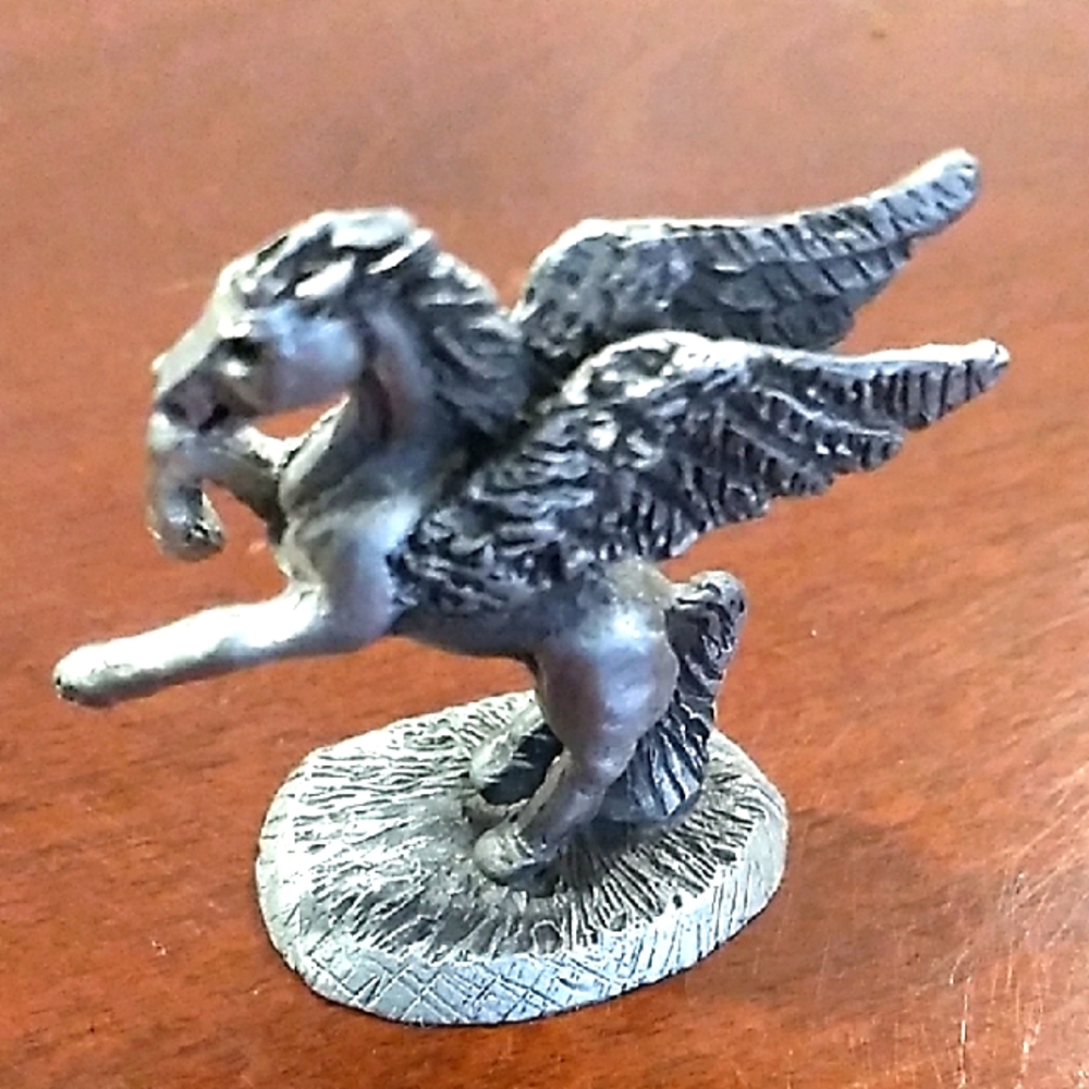 Small Pewter Pegasus, 1 1/2 Inches